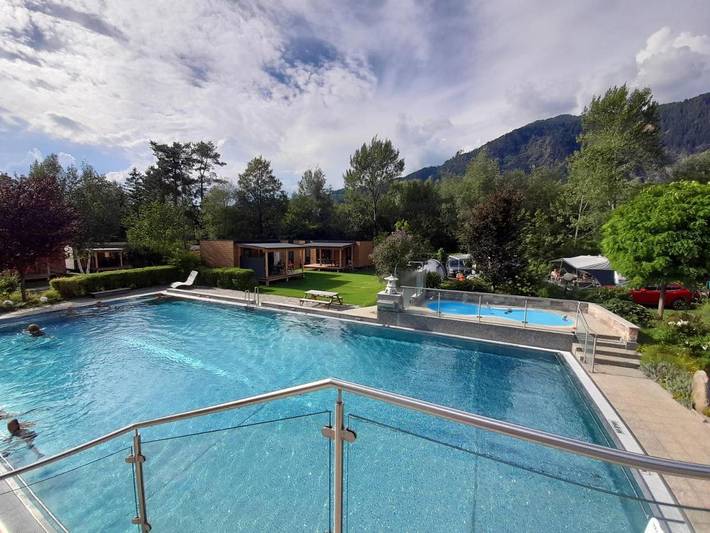 Camping für 6 Personen, mit Ausblick und Garten sowie Pool und Sauna, mit Haustier in Kärnten