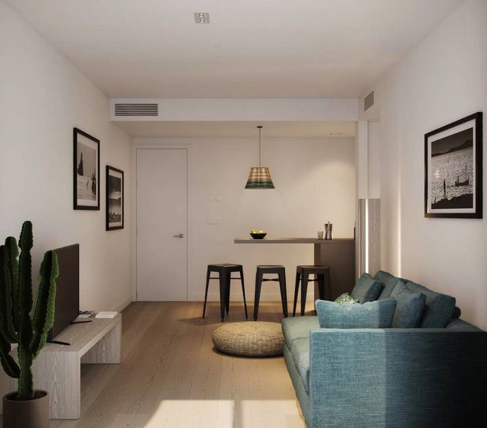 Apartamento para 3 personas, con Balcón además de Terraza y Vistas en Playa d'en Bossa