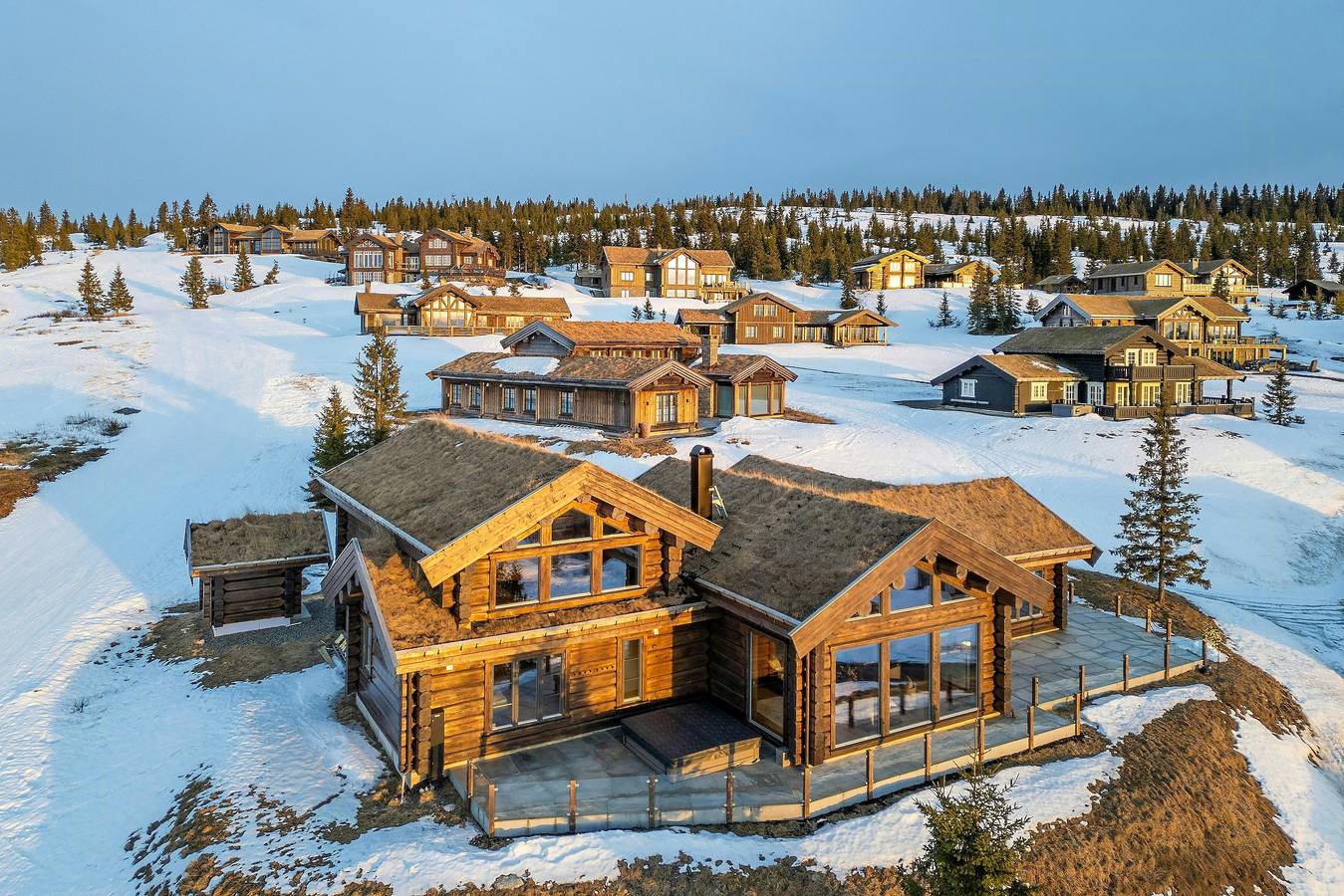 Luxuriöse Blockhütte am Mosetertoppen in Hafjell, Øyer