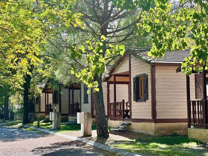 Camping pour 3 personnes, avec piscine ainsi que vue et jardin, animaux acceptés dans Aragon (Espagne) - 2