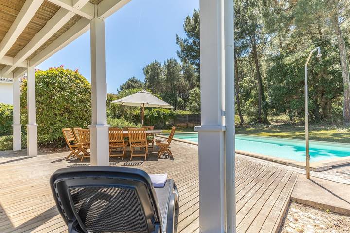 Villa pour 12 personnes, avec Balcon et Piscine dans les Landes
