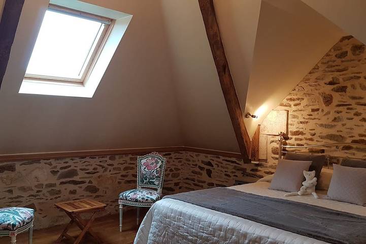 Chambre d’hôte pour 2 personnes, avec Jardin à Pleslin-Trigavou