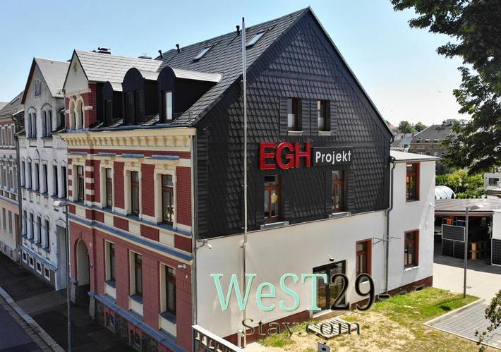 Ferienwohnung für 2 Personen, mit Terrasse und Garten sowie Ausblick in Hartha