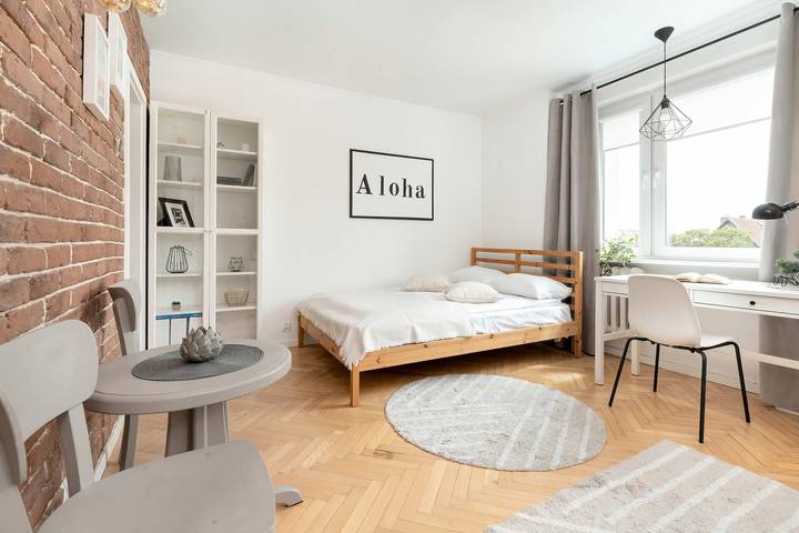 Studioleilighet for 2 personer, barnevennlig i Gdańsk