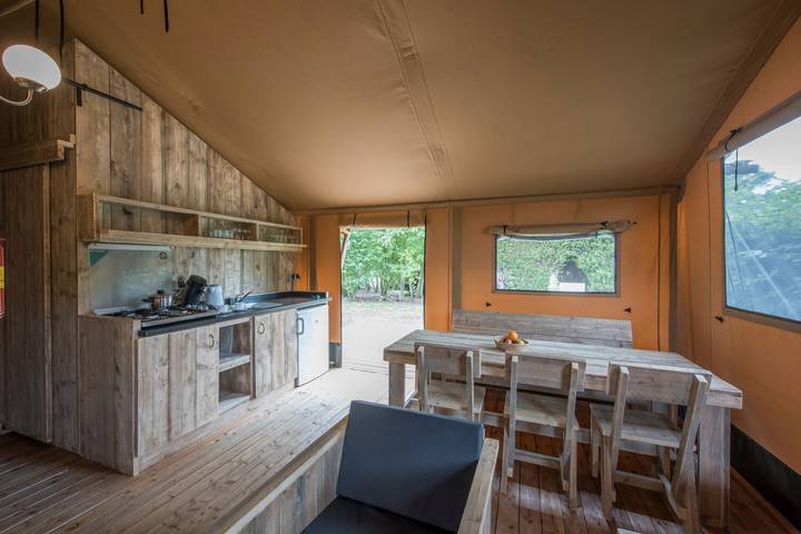 Zelt für 6 Personen, mit Terrasse - 1