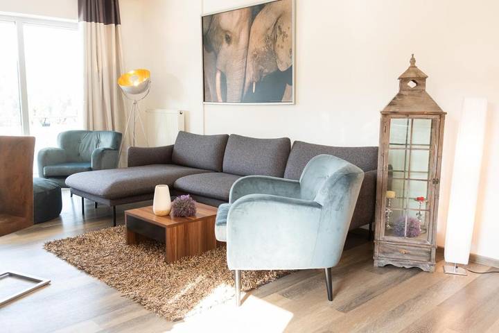 Ferienwohnung für 4 Personen, mit Balkon und Terrasse sowie Ausblick in Oberhof