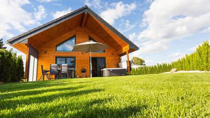 Chalet für 5 Personen, mit Terrasse und Whirlpool im Fichtelgebirge