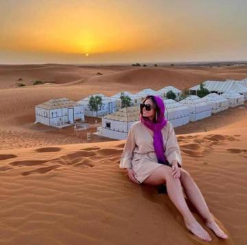 Chambre d’hôte pour 2 personnes, avec vue et terrasse dans Merzouga