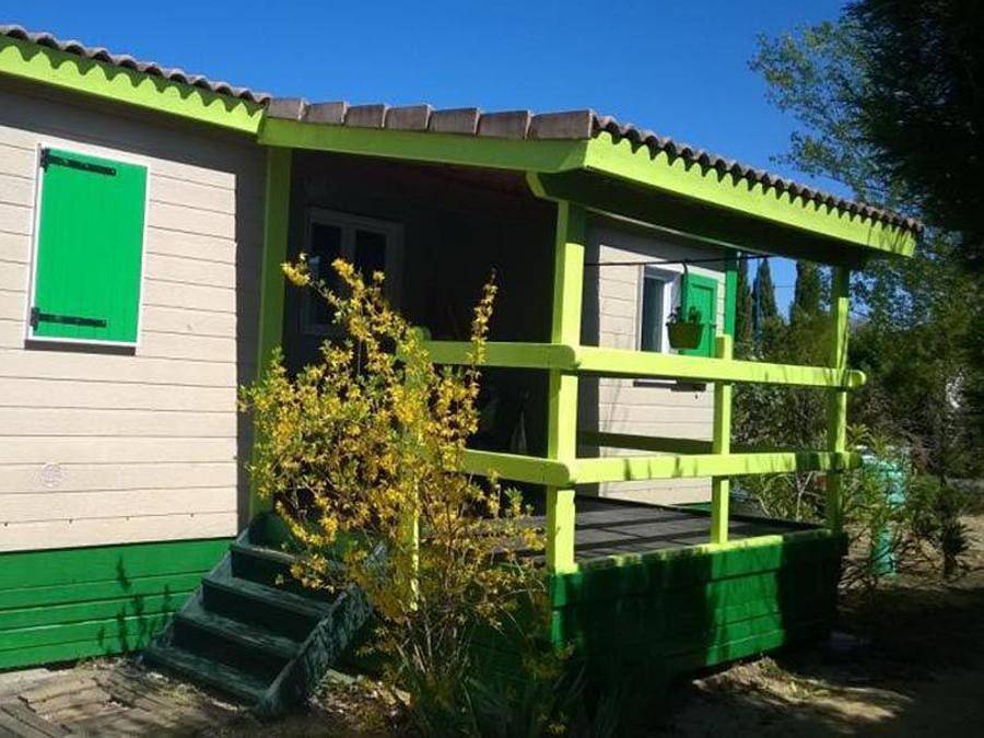 Camping l'Oasis Des Garrigues - Chalet 8 personas - Campanule 35m² - 3 habitaciones in Vogüé, Ardèche