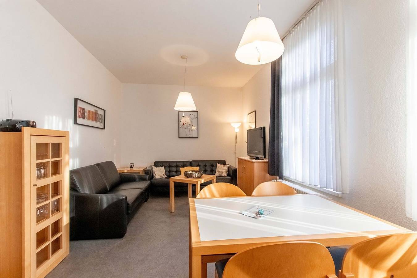 Geheel appartement, Vakantieappartement voor 5 personen met tuin in Borkum