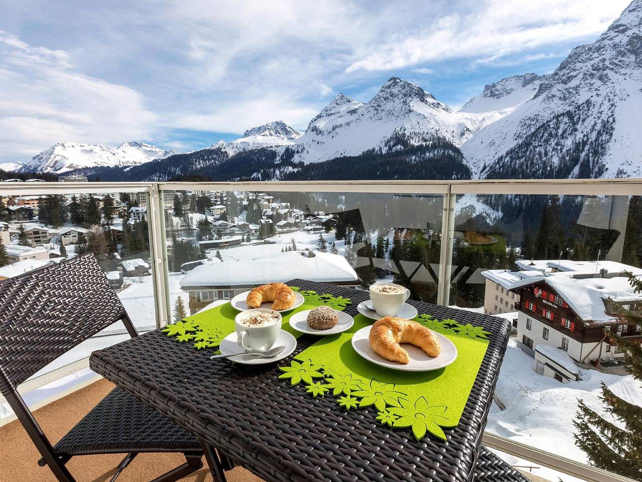 Ganze Ferienwohnung, Casa Viktoria B26 - Appartement/Fewo, Bad, Wc, 4-Bettwohnung in Arosa, Plessur Alpen