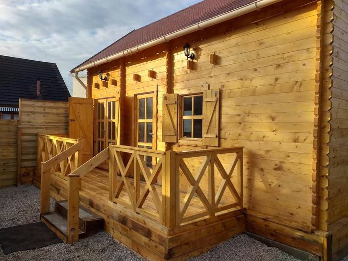 Chalet pour 3 personnes, avec Balcon ainsi que Terrasse et Jardin
