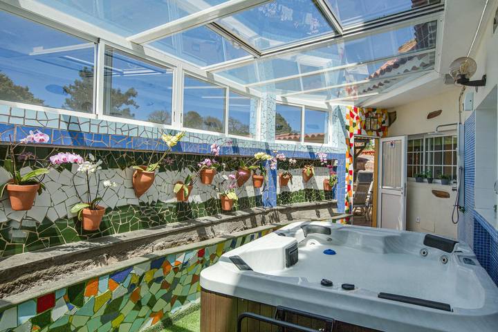 Finca "La Acequia" mit Whirlpool, schnellem Wlan, Terrasse und Garten in Zumacal, Valleseco