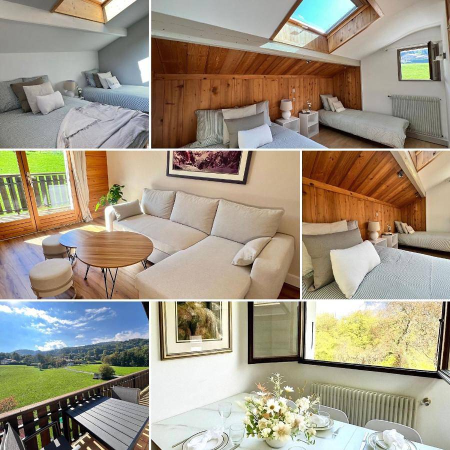 Appartement entier, Two-Bedroom Apartment with Balcony and Terrace in Domancy, Pays du Mont-Blanc