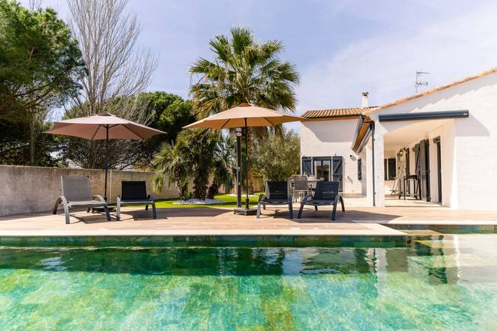 Villa pour 10 personnes, avec jardin et piscine à Agde