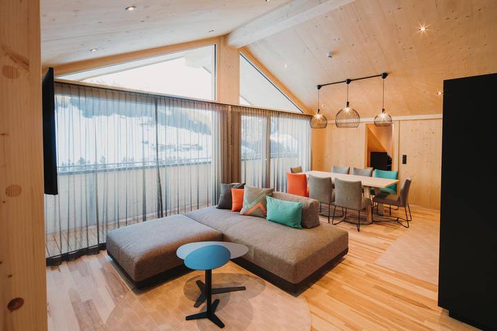 Ferienwohnung für 8 Personen, mit Balkon und Garten sowie Pool und Sauna in Warth - 4