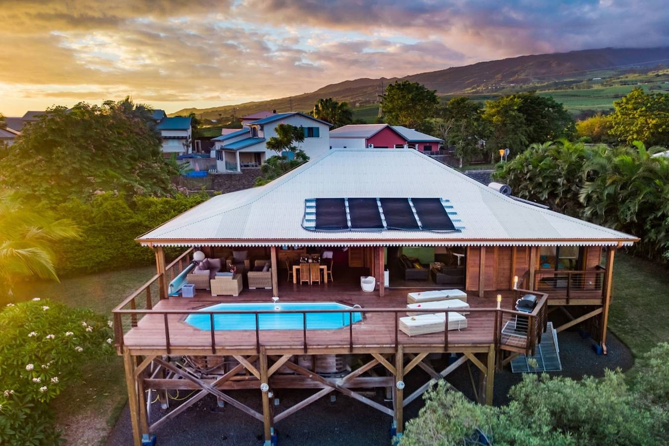 Kaz Passion - Villa with swimming pool and sea view on the edge of a ravine in Saint-Louis, Reunión