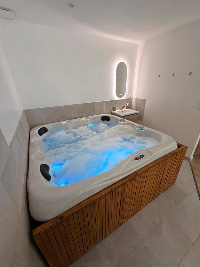 Gîte pour 3 personnes, avec Jacuzzi et Terrasse ainsi que Jardin et Piscine à Bommes - 4