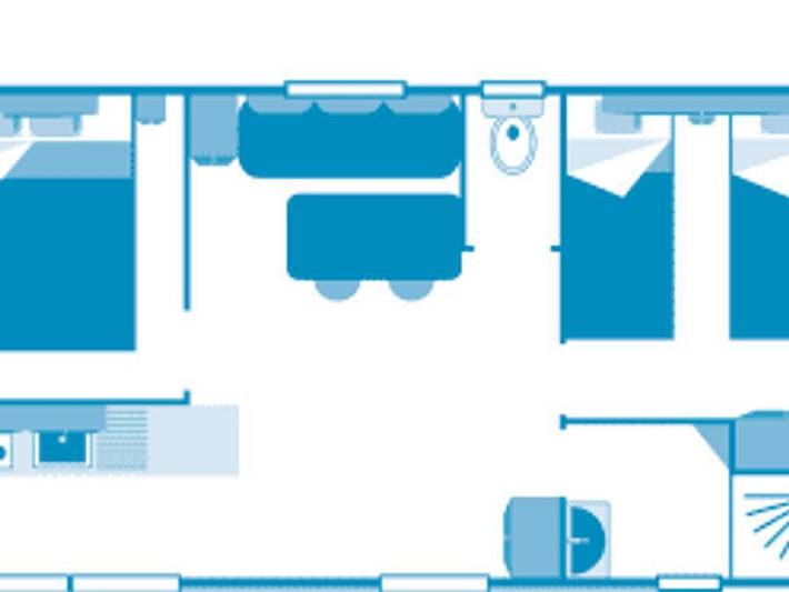 Camping pour 4 personnes, avec bassin pour enfant, animaux acceptés à Fréjus - 4