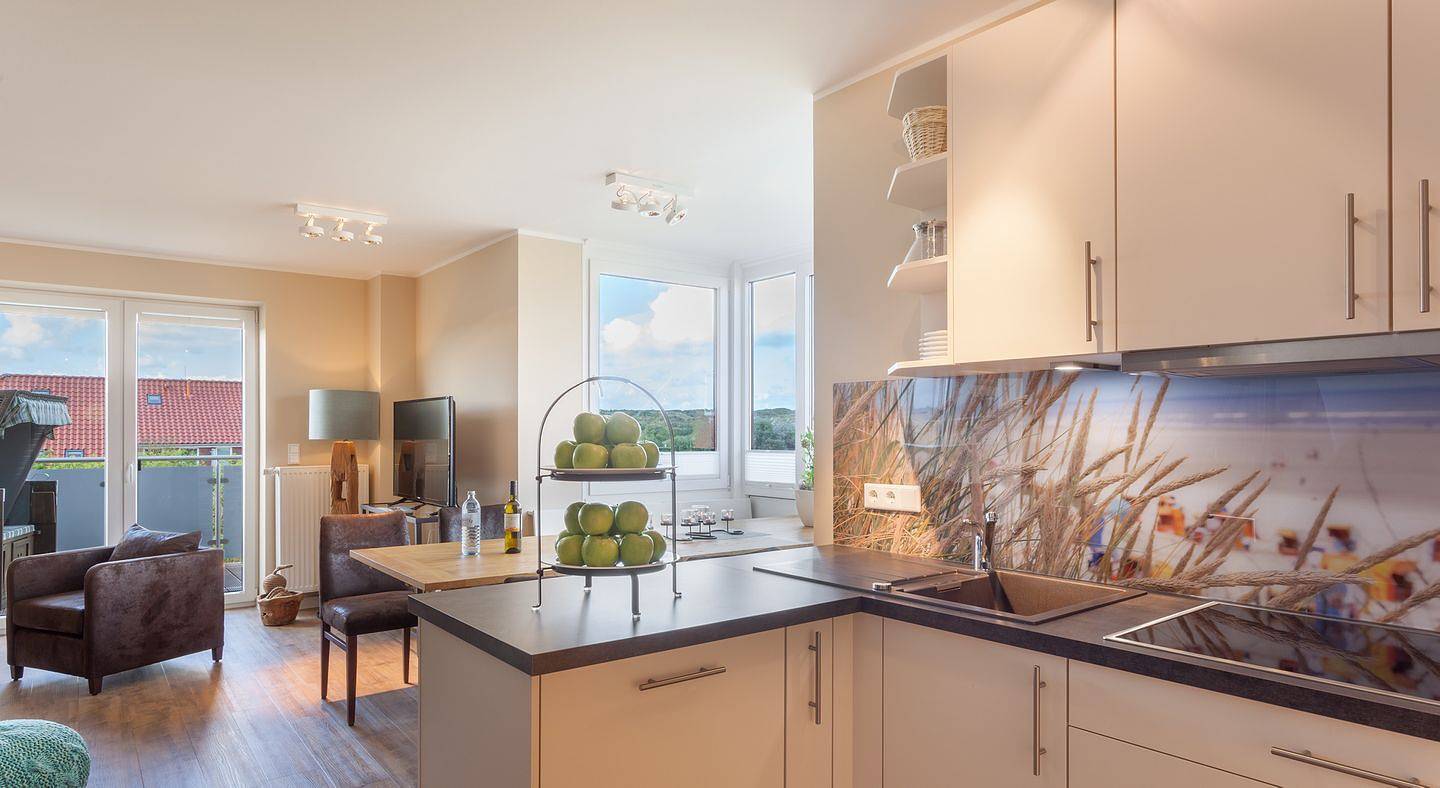 Komfortables Ferienhaus Juist: Dünenblick, 4 Sz, 4 Bäder, Gäste-Wc, Kamin, Grill in Juist