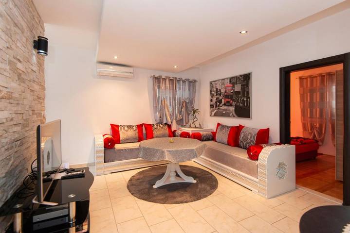 Appartement de vacances pour 11 personnes, avec Balcon ainsi que Terrasse et Vue