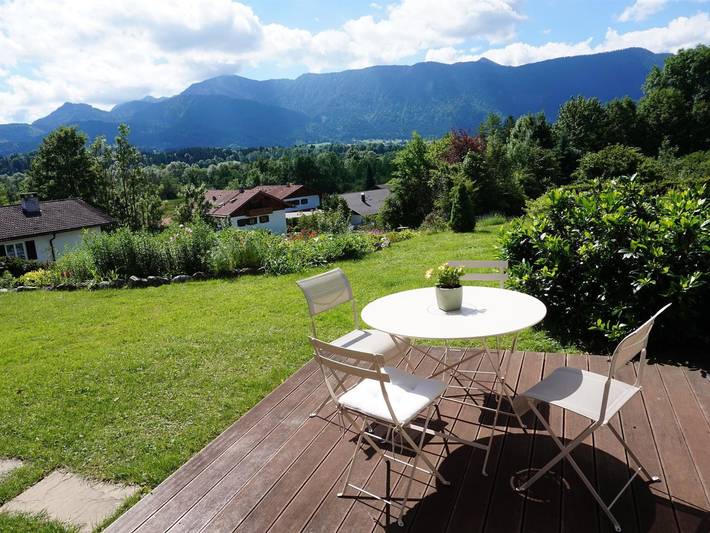 Ferienwohnung für 5 Personen, mit Balkon und Terrasse in Murnau am Staffelsee