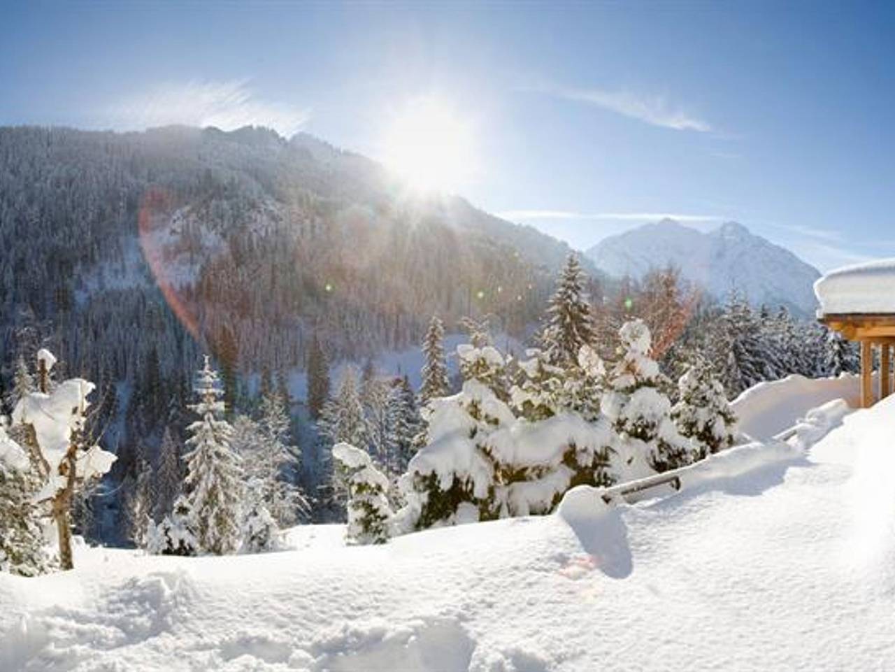 Ganze Ferienwohnung, Ferienwohnungen Lärchahüsle - Apartment/2 Schlafräume/Bad, Wc "310" in Hirschegg Kleinwalsertal, Mittelberg