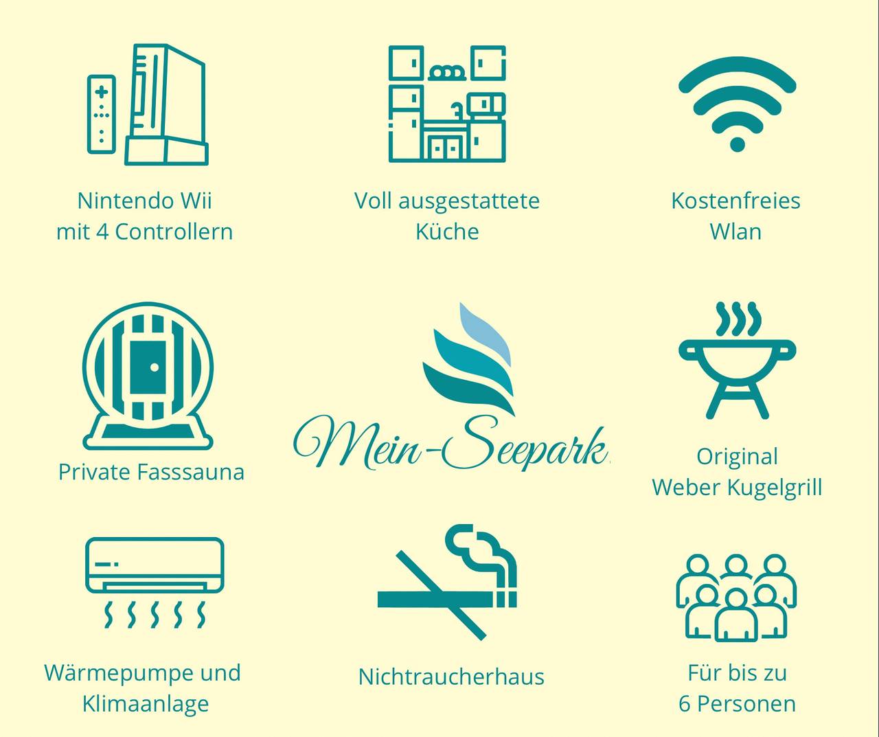 Urlaub mit Seeblick, Kamin und Sauna - Ferienhaus Felix von Mein-Seepark in Reimboldshausen, Kirchheim