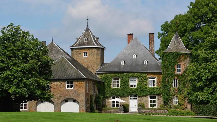 Château pour 17 personnes, avec jacuzzi ainsi que sauna et jardin dans Région wallonne