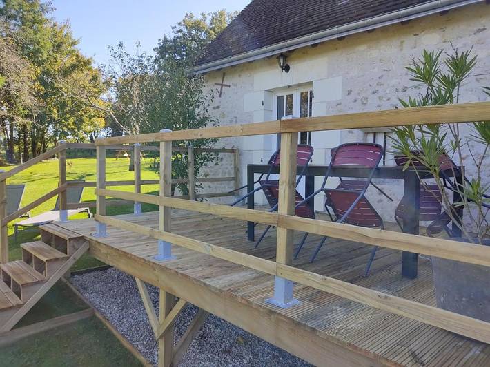 Location de vacances pour 6 personnes, avec vue et jardin à Chisseaux - 3