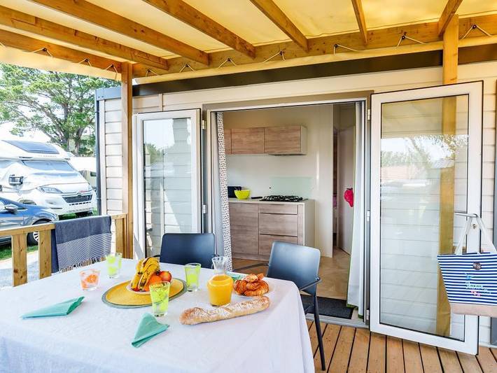 Camping du Vieux Château - Mobilheim 4 personen - Eskapade in Saint-Michel-Chef-Chef, Côte de Jade