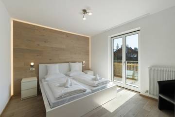 Ferienwohnung für 4 Personen, mit Balkon und Garten am Pragser Wildsee