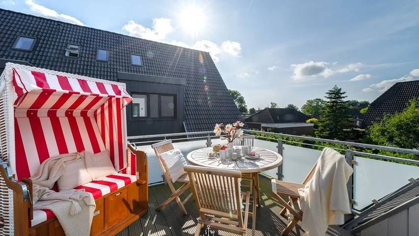 Ferienwohnung für 6 Personen, mit Balkon in Norddeich (Schleswig-Holstein) - 2