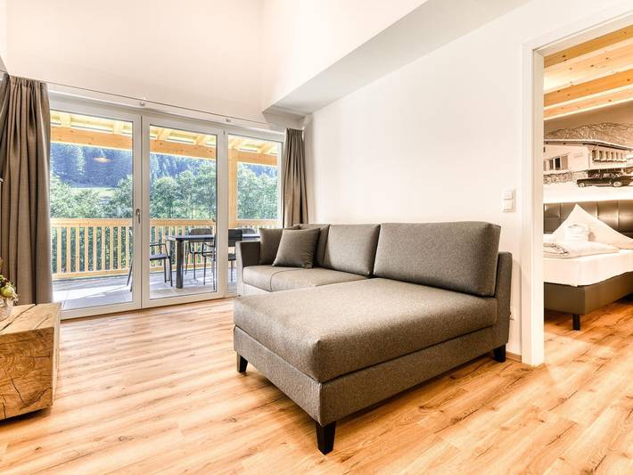 Ferienwohnung für 2 Personen, mit Balkon und Terrasse sowie Garten und Sauna in Brand - 3