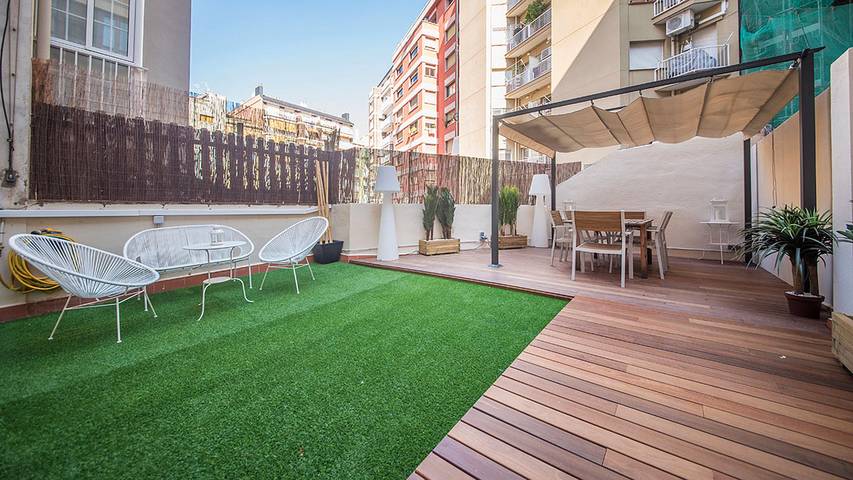 Apartamento para 7 personas, con Terraza en Gracia
