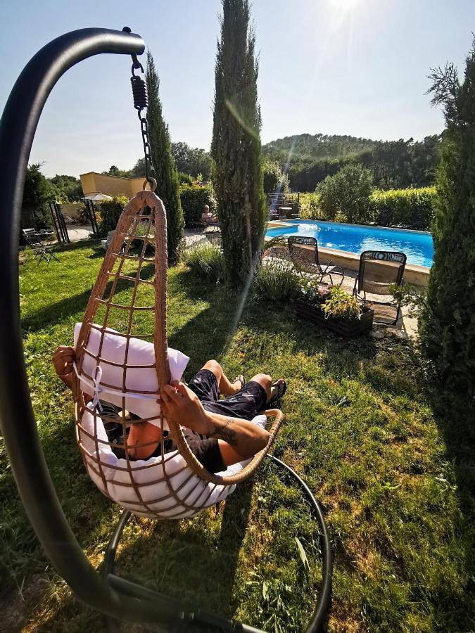 Maison de vacances pour 5 personnes, avec Terrasse ainsi que Jardin et Piscine