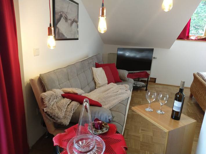 Entire apartment, Grabmeier holiday flat - number 3’ with mountain view, balcony and Wi-Fi in Grainet, Šumava Mountains