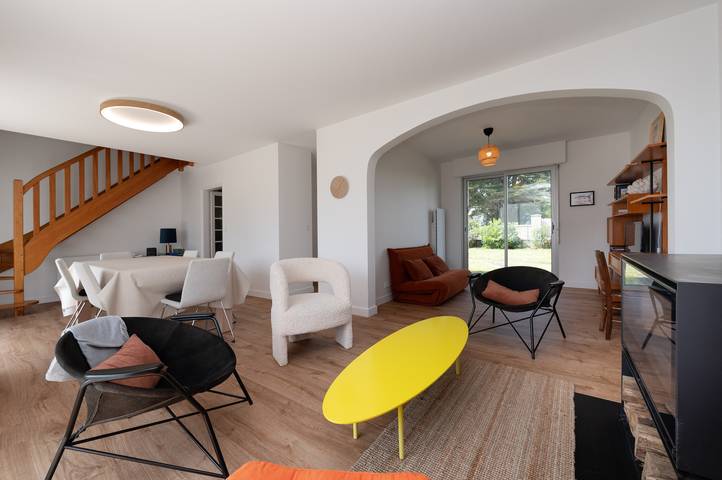 Casa de vacaciones 'Ti Ar Mor' con terraza, parking, wifi, a 100 m de la playa in Arzon, Côte des Mégalithes