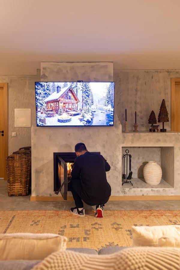 Apartamento estúdio para 4 pessoas, com piscina e jardim em Ribeira de Pena