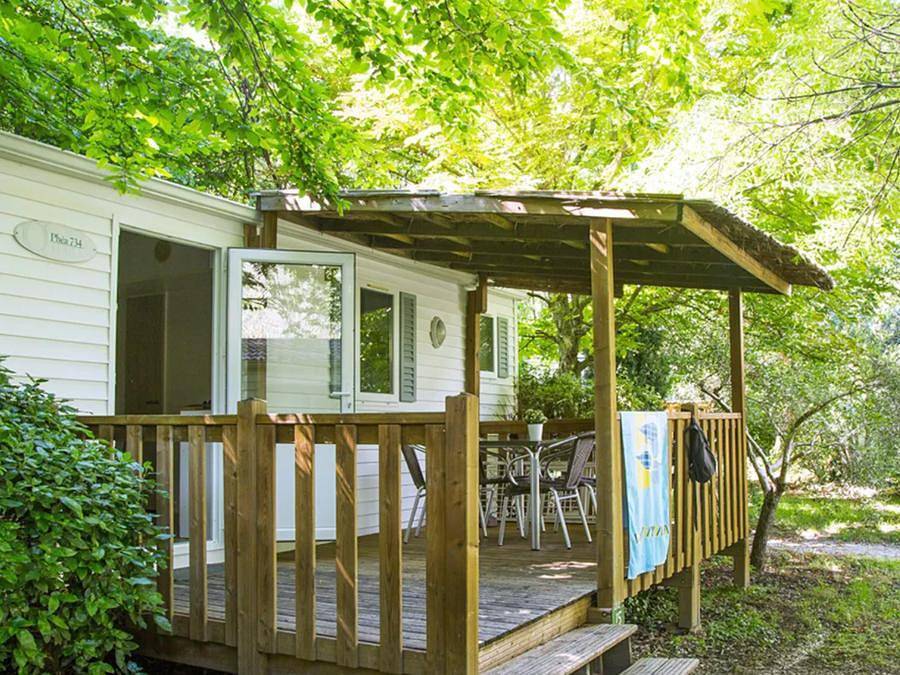 Camping Les Routes de Provence - Ciela Village - Mobilheim 4 personen - Ciela Confort - 2 Zimmer in Forcalquier, Regionaler Naturpark Luberon