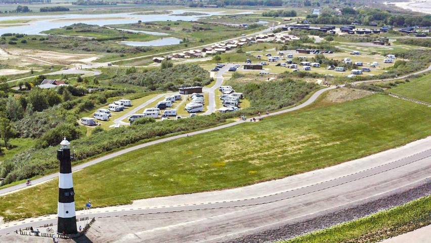 Camping für 6 Personen, mit Ausblick und Terrasse, mit Haustier in Zeeland - 4