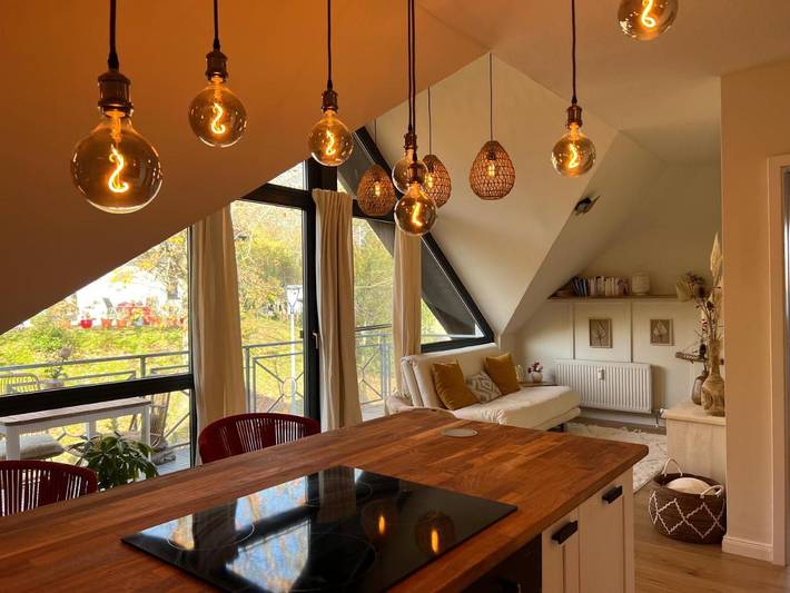 Ferienwohnung für 3 Personen, mit Balkon und Terrasse in Stromberg