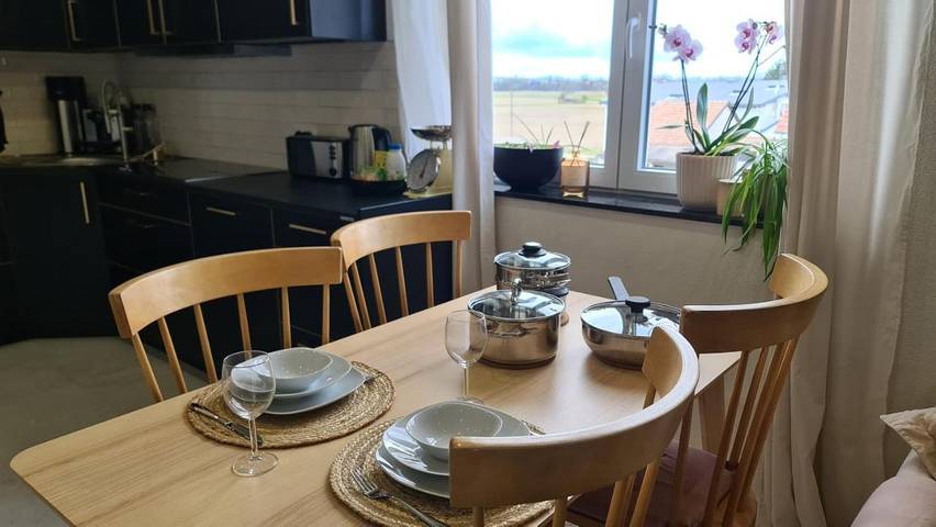 Gîte pour 6 personnes, avec vue, animaux acceptés à Neudorf