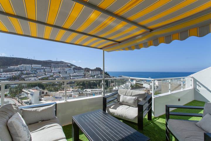 Vakantieappartement voor 3 personen, met kinderzwembad en balkon in Puerto Rico (Gran Canaria)