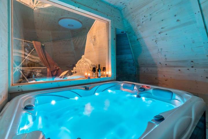 Glamping dla 2 osób, z Taras i Jacuzzi oraz Ogród i Widok w Tatry