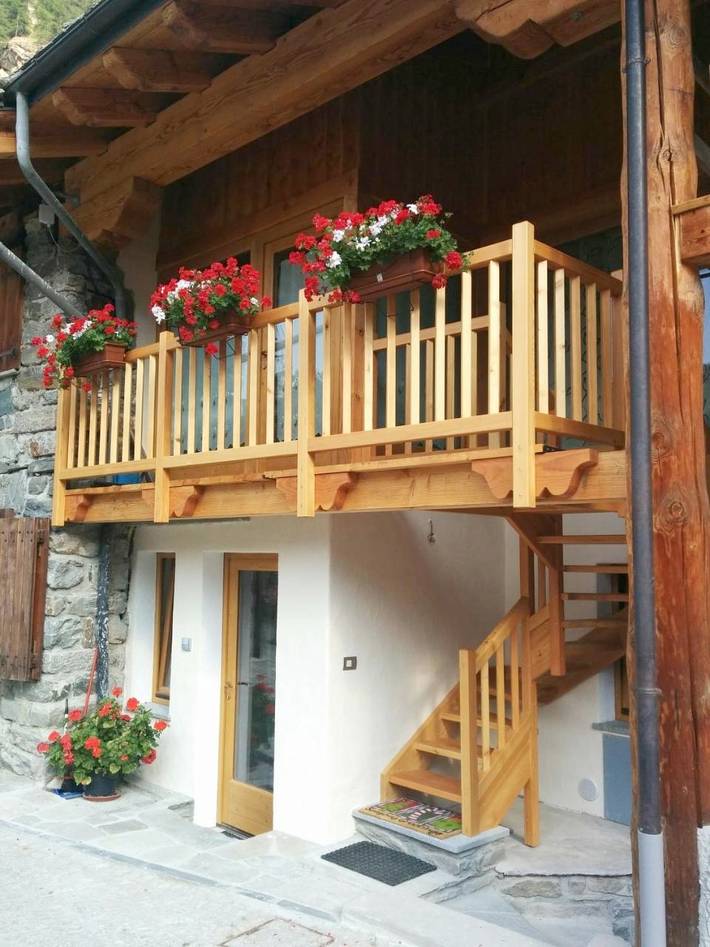 Gîte pour 3 personnes, avec jardin à Rhêmes-Notre-Dame