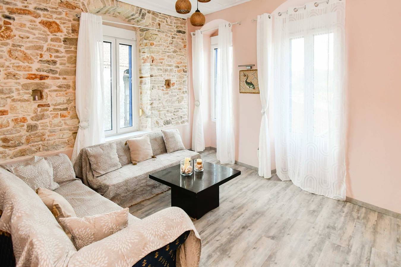 Geheel appartement, Vakantieappartement voor 6 personen met balkon/terras in Samos