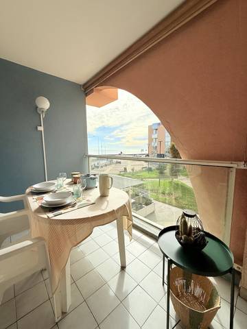 Gîte pour 2 personnes, avec terrasse dans Port de Sète