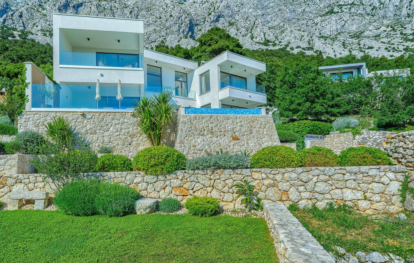 Apartment mit Meerblick, Pool, Terrasse und WiFi in Baska Voda, Makarska Riviera