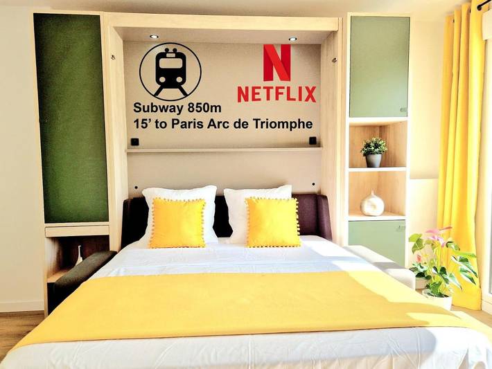 Location de vacances pour 4 personnes, avec Balcon ainsi que Terrasse et Vue à Rueil-Malmaison